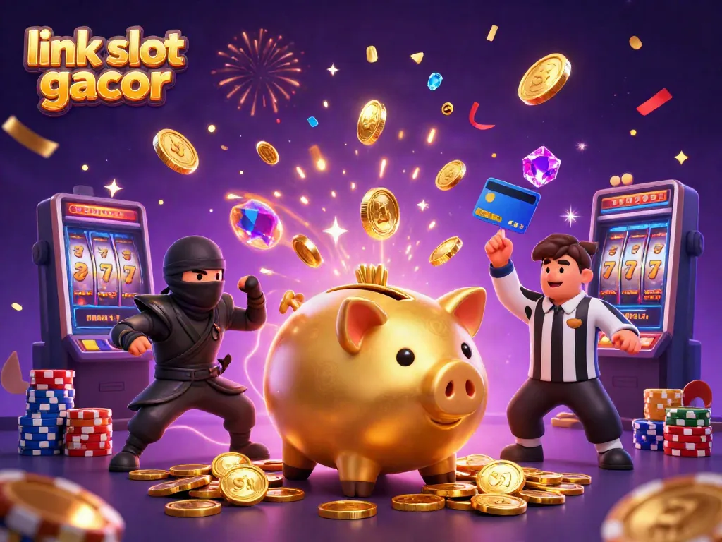 Menangkan jackpot dengan link slot gacor yang disajikan dalam ilustrasi kasino berwarna-warni