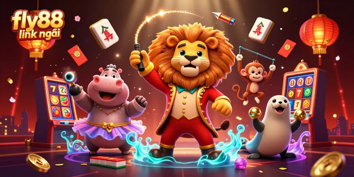 Experience the thrills at fly88 link mới with vibrant casino characters and dynamic gaming elements!